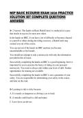 MSF BASIC ECOURSE EXAM 2026 PRACTICE SOLUTION SET COMPLETE QUESTIONS ANSWERS