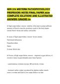 MSN 570 MIDTERM PATHOPHYSIOLOGY PROFESSORS NOTES FINAL PAPER 2026 COMPLETE SOLUTIONS AND ILLUSTRATED ANSWERS GRADED A&plus;