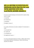 MSN 570 MIDTERM PATHOPHYSIOLOGY PROFESSORS NOTES PRACTICE TEST 2026 TESTED QUESTIONS WITH WELL ILLUSTRATED ANSWERS GRADED A&plus;