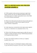 MSSC CLA REVIEW BANK 2026 TRUSTED ANSWERS GRADED A&plus;