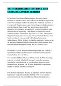 N677 CERTIFICATION TEST BANK 2026 COMPLETE ANSWERS VERIFIED