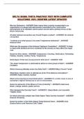 DELTA SIGMA THETA PRACTICE TEST WITH COMPLETE SOLUTIONS 100&percnt; VERIFIED LATEST UPDATE&excl;&excl;