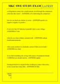 MKC SWE STUDY EXAM QUESTIONS AND ANSWERS 2026