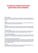 VA DEQ ESC INSPECTOR EXAM QUESTIONS AND ANSWER1