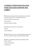 COUNSELOR FINAL PAPER 2026 QUESTIONS WITH SOLUTIONS GRADED A&plus;