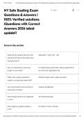 NY Safe Boating Exam Questions & Answers &vert; 100&percnt; Verified solutions &vert;Questions with Correct Answers 2026 latest update&excl;&excl;