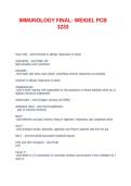 IMMUNOLOGY FINAL- WEIGEL PCB 3233