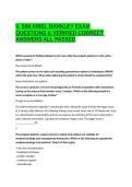 V&period; SIM ARIEL BARKLEY EXAM QUESTIONS & VERIFIED CORRECT ANSWERS ALL PASSED
