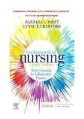 Test Bank for Fundamentals of Nursing&colon; Active Learning for Collaborative Practice 3rd Edition By Barbara L Yoost LATEST VERSION