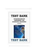 Test Bank For Advanced Health Assessment and Diagnostic Reasoning 3rd Edition by Jacqueline Rhoads 9781284105377 Chapter 1-16 Complete Guide&period;