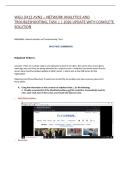 WGU D412 AVN2 &ndash; NETWORK ANALYTICS AND TROUBLESHOOTING&comma; TASK 1 &vert; 2026 UPDATE WITH COMPLETE SOLUTION