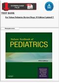 TEST BANK FOR NELSON PEDIATRICS REVIEW&lpar;MCQS&rpar; 19 EDITION UPDATED 2026&excl;&excl;&excl;