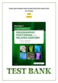 Bontrager s textbook of radiographic positioning and related anatomy 9th edition lampignano test bank