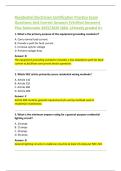 Residential Electrician Certification Practice Exam  Questions And Correct Answers &lpar;Verified Answers&rpar;  Plus Rationales 2025&sol;2026 Q&A &vert;Already graded A&plus; 