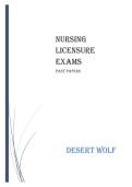Nursing Licensure Exams &ndash; Past Papers&comma; Comprehensive Practice Questions with Answers