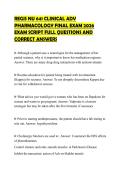 REGIS NU 641 CLINICAL ADV PHARMACOLOGY FINAL EXAM 2026 EXAM SCRIPT FULL QUESTIONS AND CORRECT ANSWERS
