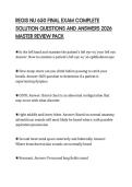 REGIS NU 650 FINAL EXAM COMPLETE SOLUTION QUESTIONS AND ANSWERS 2026 MASTER REVIEW PACK