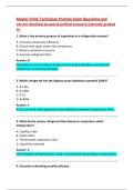 Master HVAC Technician Practice Exam Questions and  correct detailed answers&lbrace;verified answers&rcub;&vert;already graded  A&plus; 