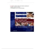 Test Bank For Pediatric Physical Examination An Illustrated Handbook 3rd Edition Duderstadt&period;