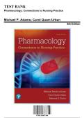 Test Bank for Pharmacology&colon; Connections to Nursing Practice &ndash; 4th Edition &lpar;Michael P&period; Adams&rpar; &vert; Nursing Pharmacology Exam Prep 2025&sol;2026