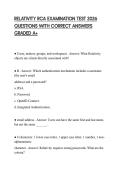RELATIVITY RCA EXAMINATION TEST 2026 QUESTIONS WITH CORRECT ANSWERS GRADED A&plus;