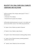 RELATIVITY RCA FINAL PAPER 2026 COMPLETE QUESTIONS AND SOLUTIONS