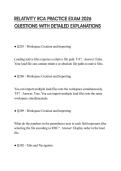 RELATIVITY RCA PRACTICE EXAM 2026 QUESTIONS WITH DETAILED EXPLANATIONS