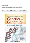 Test Bank for Genetics and Genomics in Nursing and Health Care &ndash; 2nd Edition &lpar;Beery&rpar; &vert; Nursing Genetics Exam Prep 2025&sol;2026