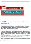 Nur 158 Final Exam Updated Actual Exam Questions And Correct Answers&period;