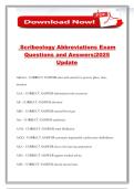 Scribeology Abbreviations Exam Questions and Answers&vert;2025 Update