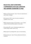RELIAS FETAL HEART MONITORING COMPREHENSIVE EXAM 2026 QUESTIONS AND ANSWERS GUARANTEED TO PASS