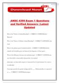 ANSC 4395 Exam 1 Questions and Verified Answers &vert; Latest Updated