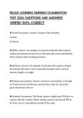 RELIAS LEARNING NURSING EXAMINATION TEST 2026 QUESTIONS AND ANSWERS VERIFIED 100&percnt; CORRECT
