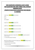 NEW HAMPSHIRE COMMERCIAL BOAT LICENSE TEST&vert;QUESTIONS AND 100&percnt; CORRECT WELL DETAILED ANSWERS&vert;LATEST UPDATE&excl;&excl;&excl;&excl;&excl;&excl;2025&sol;2026&vert;GUARANTEED PASS&vert;GRADED A&plus;&vert;VERIFIED