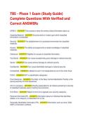 TBS Phase 1 Exam Study Guide&colon; Questions & Verified Answers