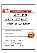  ATI    PN  PEDIACTRIC   PROCTORED   EXAM  QUESTIONS COMPLETE WITH 100&percnt; VERIFIED ANSWERS&vert;