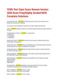 TCRN Exam Prep 2026&colon; Newest Version Test Topics & Complete Solutions
