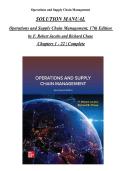 Full Instructor&rsquo;s Solutions Manual for Operations and Supply Chain Management&comma; 17th Edition by F&period; Robert Jacobs and Richard B&period; Chase &vert; Complete Chapter-by-Chapter &lpar;Ch 1-22&rpar; &vert; Verified Answers &vert; Detailed Rationales &vert; Updated 2026 Version
