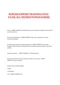RI PEER SUPPORT TRAINING FINAL EXAM&comma;ALL NEEDED TO PASS IS HERE&period;