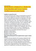 ROSH BOOST EMERGENCY MEDICINE Exam Questions and Correct Answers &lpar;Verified Answers&rpar; Latest Version