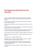 Peer Support Specialist &lpar;Arkansas Exam Questions&rpar;&period;