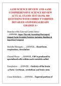 AAMI SCIENCE REVIEW AND AAMI  COMPREHENSIVE SCIENCE REVIEW  ACTUAL EXAMS TEST BANK 300  QUESTIONS WITH CORRECT VERIFIED  DETAILED ANSWERS&vert;ALREADY  GRADED A&plus; 