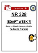NR 328 EDAPT Week 7 Notes &lpar;2026&rpar; PDF &vert; Pediatric Mobility Disorders &vert; Nursing