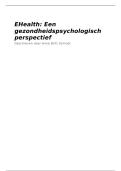 eHealth&colon; een gezondheidspsychologisch perspectief- PB2512 Leerdoelen samenvatting 