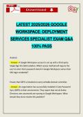 LATEST 2026 GOOGLE WORKSPACE&colon; DEPLOYMENT SERVICES SPECIALIST EXAM Q&A 100&percnt; PASS