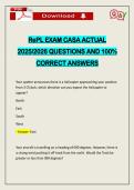 RePL EXAM CASA ACTUAL 2026 QUESTIONS AND 100&percnt; CORRECT ANSWERS