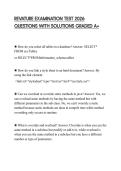 REVATURE EXAMINATION TEST 2026 QUESTIONS WITH SOLUTIONS GRADED A&plus;