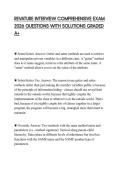 REVATURE INTERVIEW COMPREHENSIVE EXAM 2026 QUESTIONS WITH SOLUTIONS GRADED A&plus;