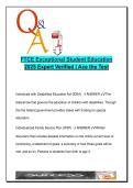 FTCE EXCEPTIONAL STUDENT EDUCATION EXAM COMPLETE PACKAGE DEAL