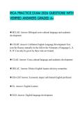 RICA PRACTICE EXAM 2026 QUESTIONS WITH VERIFIED ANSWERS GRADED A&plus;